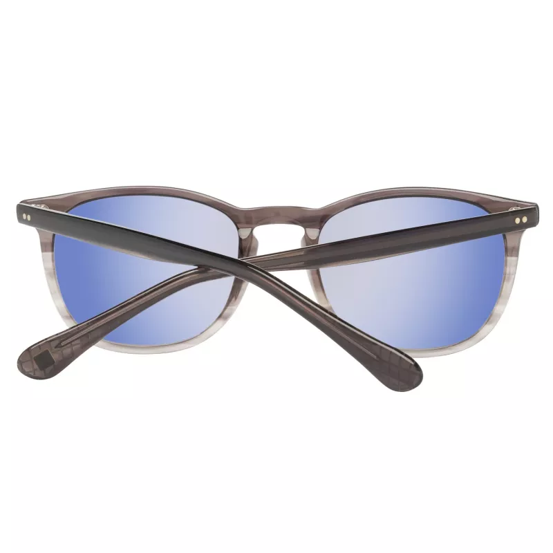 Hackett Man HSB83800152 Stačiakampiai Acetatiniai Akiniai nuo Saulės Juodi/Pilki 52/20/145 mm