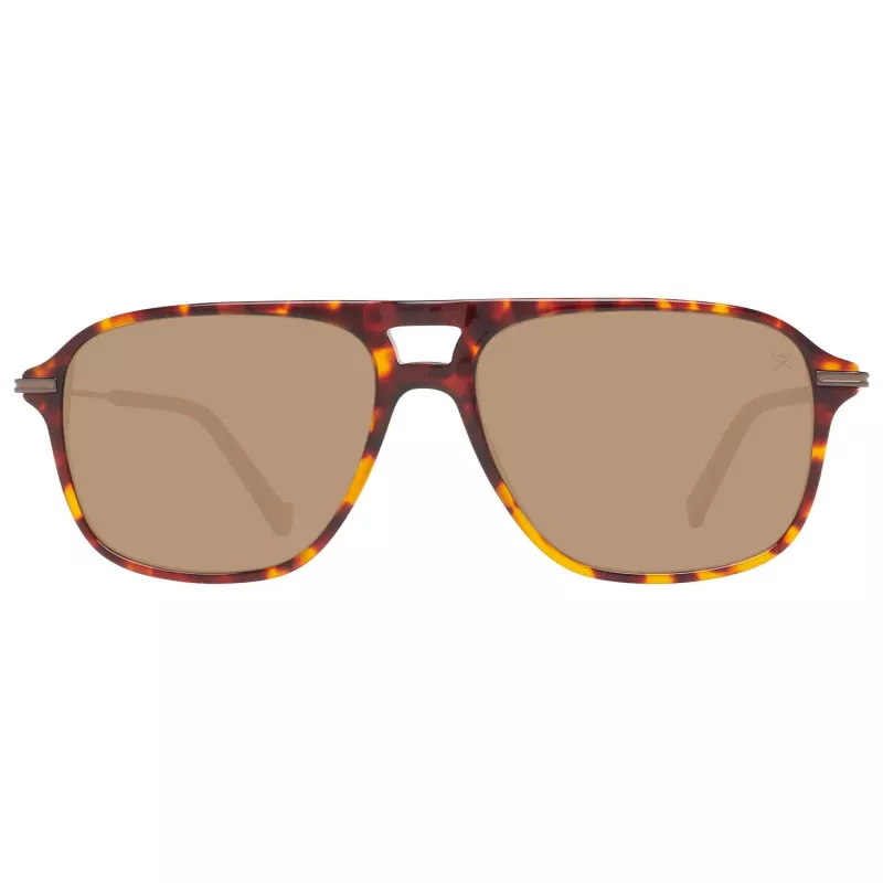 HACKETT MAN AKINIAI NUO SAULĖS HSB86512756 - Havanos acetatinis stačiakampis rėmelis su rudais gradientiniais lęšiais - 56/16/140 mm