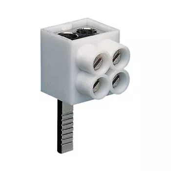 Hager KF82A 1 poliaus jungiamasis gnybtas, kištukinis prijungimas, 2x16 mm², pilkas