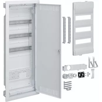 HAGER Plastic PT Switchgear Hybrid 36M 1x MON IP40 plokštė 865x335x90 su Volta perforuotomis durelėmis