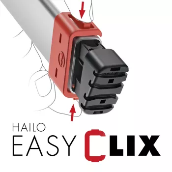 HAILO L60 StandardLine aliuminės kopėčios, 6 pakopų, 150 kg, EN 131