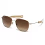 HALLY&SON DEUS DH506S04 Unisex Akiniai - Juodas Acetato Rėmelis, Pilki CR-39 Lęšiai, 55/18/140 mm