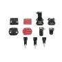 HAMA Action Camera Accessory Kit (10 Pieces) for GoPro Hero, DJI Osmo Action, Insta360 - Black/Yellow