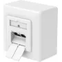 Hama CAT-6a tinklo lizdas, 2 prievadai RJ45, 10 Gbit/s, ekranuotas, paviršinis/įleidžiamas, baltas 00200774