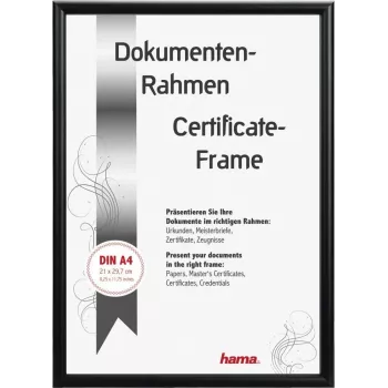Hama Detroit aliuminio vieno paveikslo rėmelis, juodas, matinis, 15 x 20 cm 00175892