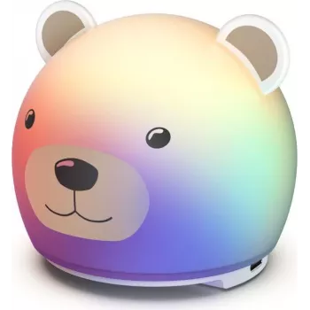 Hama LED vaikų naktinė lemputė su laikmačiu, reguliuojamo ryškumo, įkraunama, RGB, dinozauro formos 00223499