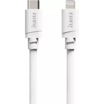 Hama USB-C į Lightning kabelis, MFi sertifikuotas, 1 m, baltas 00201815