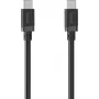 Hama USB-C į USB-C įkrovimo kabelis, 60 W Power Delivery, 0,5 m, juodas 00201819