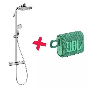 Hansgrohe Crometta S dušo sistema 2 galvutės Sieninis Chromas
