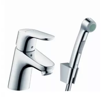 Hansgrohe Focus E2 maišytuvas juodos spalvos vonios kriauklei