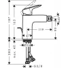 HANSGROHE Logis Bidet Maišytuvas 71200000 su Apatiniu Prijungimu