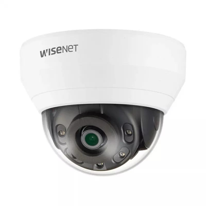 HANWHA VISION QND-6012R1 2MP Vidinė Fiksuoto Objektyvo Kupolinė IP Kamera su 2,8mm Objektyvu, IR, WDR, PoE