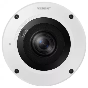 Hanwha XNF-9013RV 12MP lauko žuvies akies IP kamera su PoE, IR, IP66, IK10