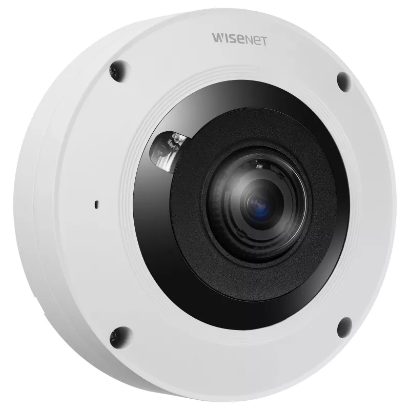 Hanwha XNF-9013RV 12MP lauko žuvies akies IP kamera su PoE, IR, IP66, IK10