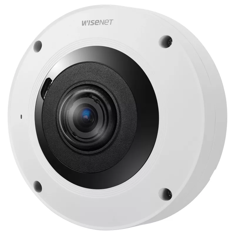 Hanwha XNF-9013RV 12MP lauko žuvies akies IP kamera su PoE, IR, IP66, IK10