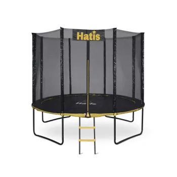 Hatis Trampoline 305 cm su Apsauginiu Tinklu ir Kopėčiomis