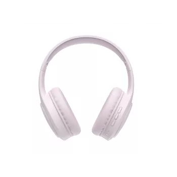 HAV H633BT belaidės ausinės per ausis su Bluetooth 5.3, 30 val. baterija, lankstomu dizainu, įmontuotu mikrofonu ir TF kortelės palaikymu – rožinės spalvos