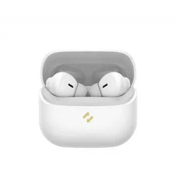 HAVIT TW982 belaidės ausinės su Bluetooth 5.3, lietimui jautriais valdikliais, IPX4 atsparumu vandeniui ir įkrovimo dėklu – baltos