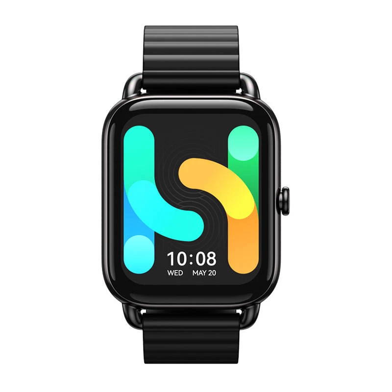 HAYLOU RS4 Plus išmanusis laikrodis juodas – 1,78 colio AMOLED, IP68, širdies ritmo ir SpO2 matavimas, 10 dienų baterija