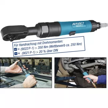 HAZET 9022P-1 Pneumatinis veržliaraktis - 1/4 colio - 678 Nm - Juoda/Mėlyna
