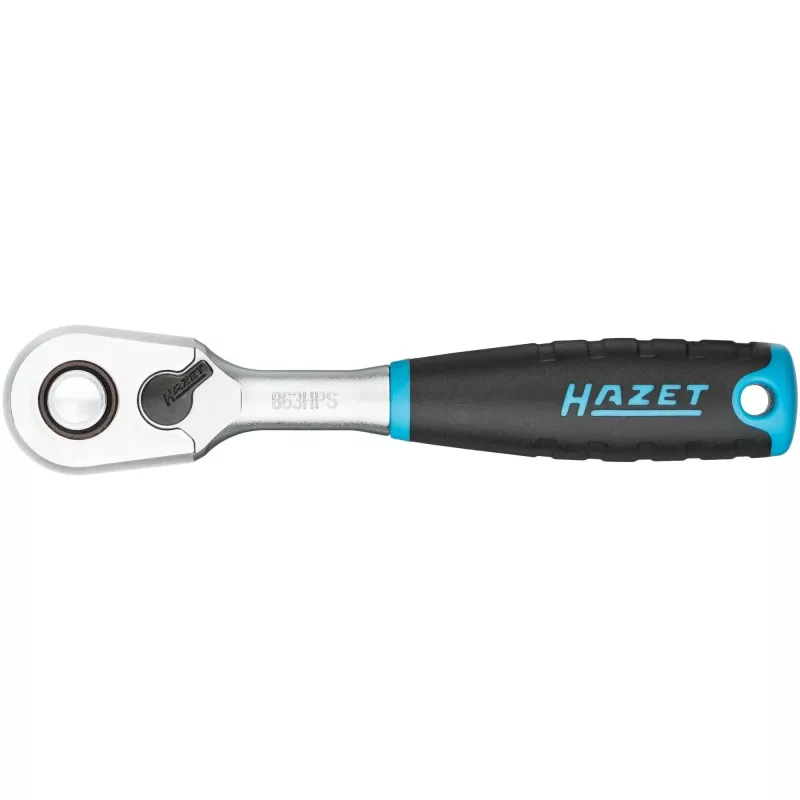 HAZET HiPer smulkia danteliais grįžtamasis reketas 863HPS 1/4 colio pavara 90 dantelių 115 mm