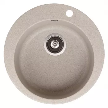 HELIKA Kriauklė Clarus SR100-110W Granito Kompozito Virtuvinė Kriauklė Juoda 780x500mm