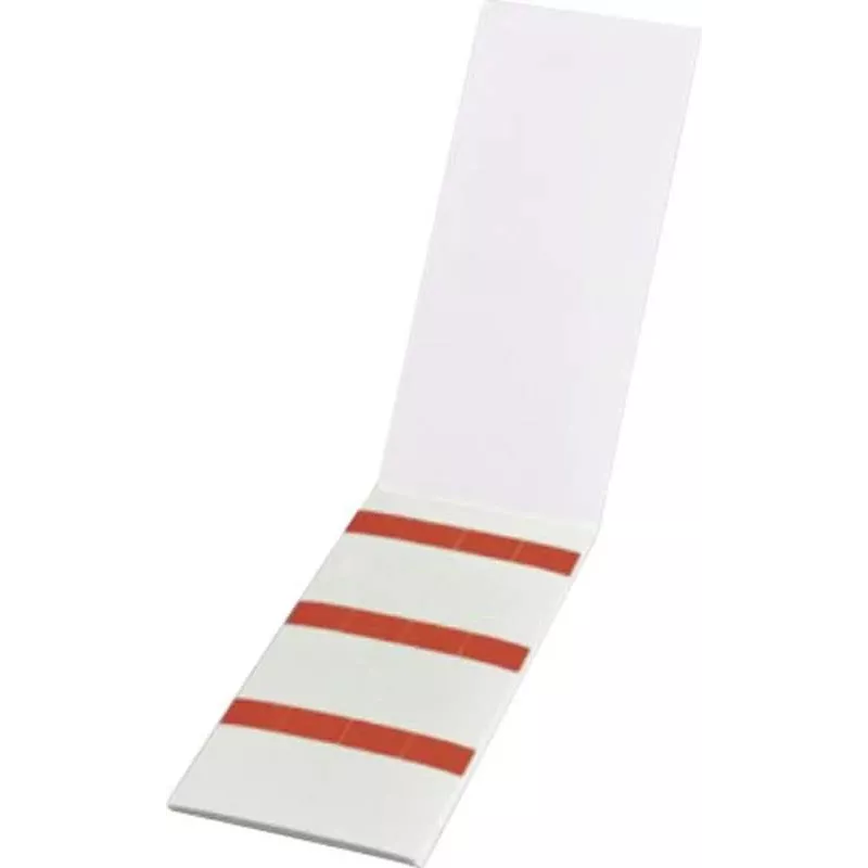 HellermannTyton HELASIGN savaiminio laminavimo kabelių žymekliai, raudoni/permatomi, 19 x 38 mm, 60 etikečių (10 lapų po 6), PVC 598-31402
