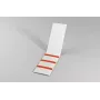 HellermannTyton HELASIGN savaiminio laminavimo kabelių žymekliai, raudoni/permatomi, 19 x 38 mm, 60 etikečių (10 lapų po 6), PVC 598-31402