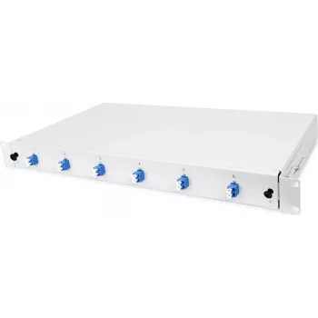HELOS Fiber Optic 19 colių breakout box su 6x LC Duplex, Single Mode