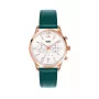 HENRY LONDON Women's Watch HL39-CS-0144 40mm Stainless Steel Green Leather Strap