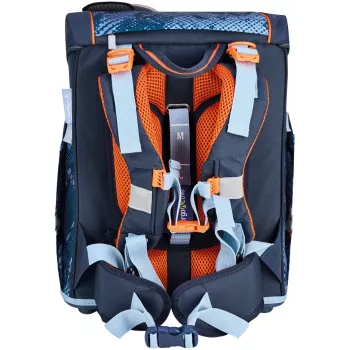 HERLITZ FiloActive XL Plus TechMech mokyklinė kuprinė su priedais, 4 dalių komplektas