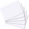 HERLITZ indeksinės kortelės DIN A8, liniuotos, baltos, 170g, be medienos, mėlynos linijos, 100 vnt.