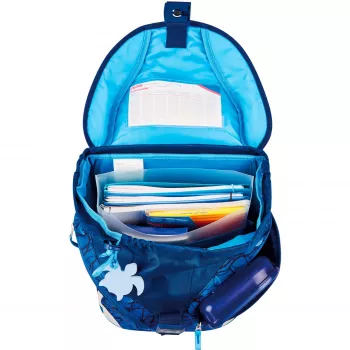 Herlitz Primary School Backpack SoftLight Plus GREENline Deep Sea