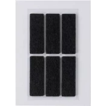 HERMA 15187 lipdukai – savaime prisiklijuojantys stačiakampiai juodi 100 x 150 mm, 6 vnt.