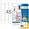 HERMA 8016 skaidrūs blizgūs poliesterio lipdukai A4 45,7 x 21,2 mm, 1200 vnt.