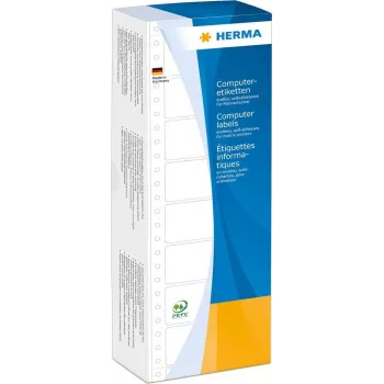 HERMA 8207 Perforuoti balti A4 kompiuteriniai lipdukai 35,7 x 68,6 mm, 4000 vnt.