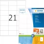 HERMA Premium 4634 nuolat lipnios matinės laminuoto popieriaus etiketės, baltos, 70 x 41 mm, 4200 etikečių (200 lapų x 21)