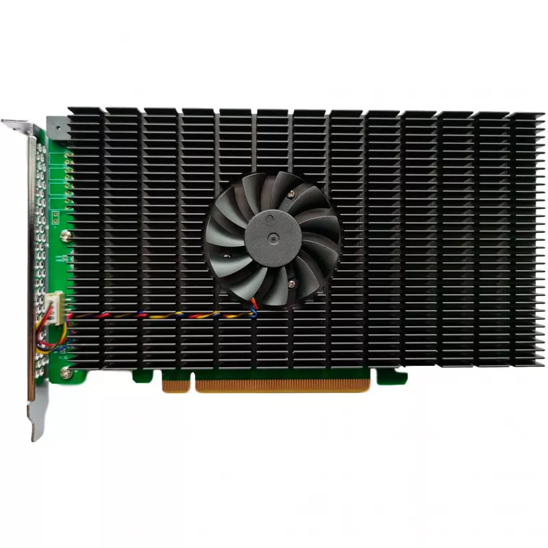 HighPoint SSD7505 PCIe 4.0 NVMe RAID valdiklis, 4x M.2 SSD