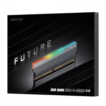 HIKSEMI Future RGB 32GB (2x16GB) 6000MHz DDR5 UDIMM atminties rinkinys, CL30, juodos spalvos