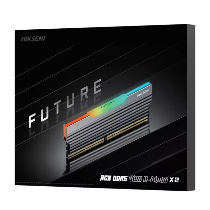 HIKSEMI Future RGB 32GB (2x16GB) 6000MHz DDR5 UDIMM atminties rinkinys, CL30, juodos spalvos