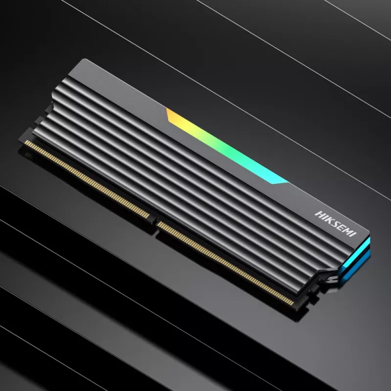 HIKSEMI Future RGB 32GB (2x16GB) 6000MHz DDR5 UDIMM atminties rinkinys, CL30, juodos spalvos