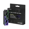 Hiksemi M.2 SSD aušintuvas MH1 – aliuminio pasyvus radiatorius su varine šilumos vamzdele NVMe 2280, juodas