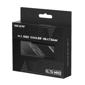 Hiksemi MH2 M.2 NVMe SSD radiatoriaus šilumos šalintuvas, aliuminio lydinio pasyvus aušintuvas su dvigubomis šiluminėmis pagalvėlėmis, tvirtinimas be įrankių, juodos spalvos