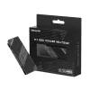 Hiksemi MH2 M.2 NVMe SSD radiatoriaus šilumos šalintuvas, aliuminio lydinio pasyvus aušintuvas su dvigubomis šiluminėmis pagalvėlėmis, tvirtinimas be įrankių, juodos spalvos