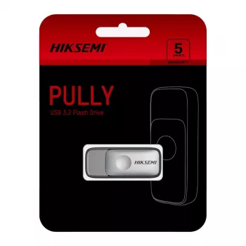 HIKSEMI Pully 64GB USB 3.2 Gen 1 atmintukas - cinko lydinio sukamoji konstrukcija, sidabrinis
