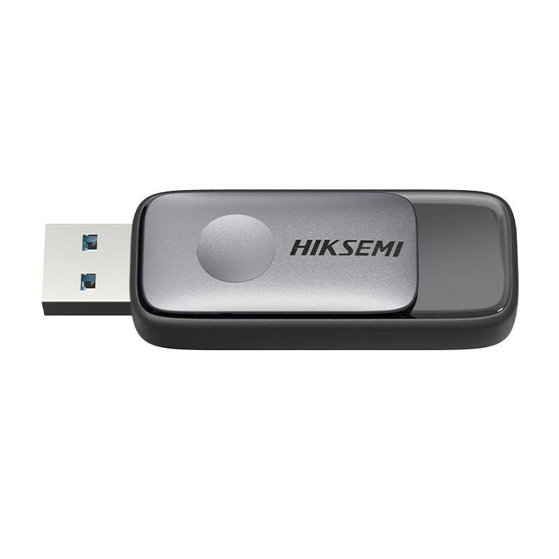 HIKSEMI Pully 64GB USB 3.2 Gen 1 atmintukas - cinko lydinio sukamoji konstrukcija, sidabrinis