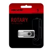 HIKSEMI Rotary Series 32GB USB 3.0 atmintukas, 360° pasukamas, cinko lydinys, sidabrinis/juodas
