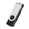 HIKSEMI Rotary Series 32GB USB 3.0 atmintukas, 360° pasukamas, cinko lydinys, sidabrinis/juodas