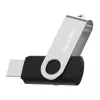 HIKSEMI Rotary Series 32GB USB 3.0 atmintukas, 360° pasukamas, cinko lydinys, sidabrinis/juodas