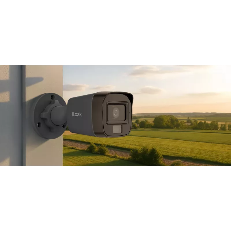 Hikvision 4-in-1 Hilook 8MP TVI-B8M-20DL Juodoji Bullet Kamera 2.8mm